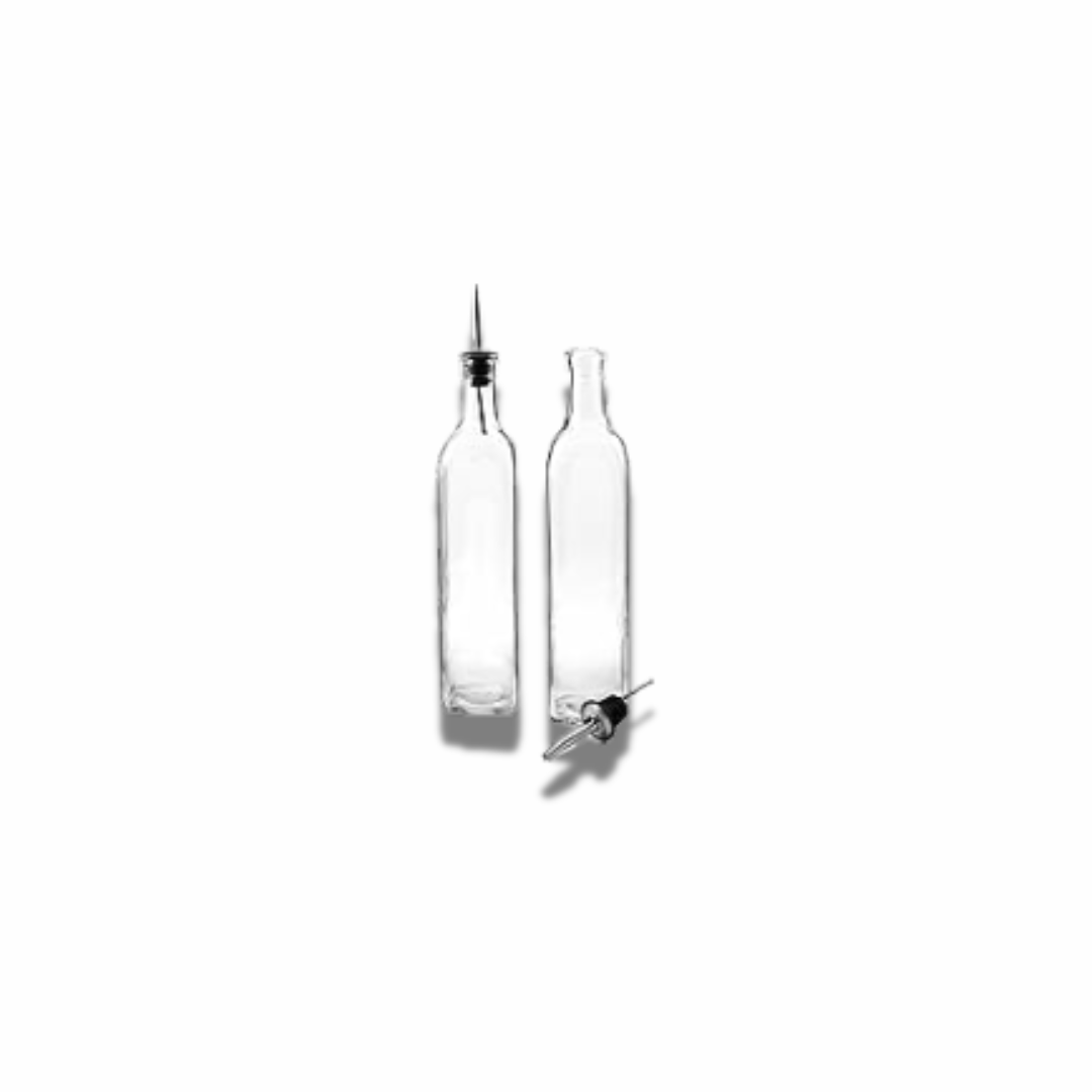 Glass Oil Dispenser Bottles (2pcs)