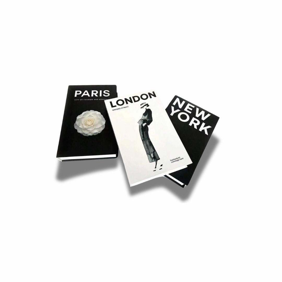City Book Decor (Paris, London, NY)