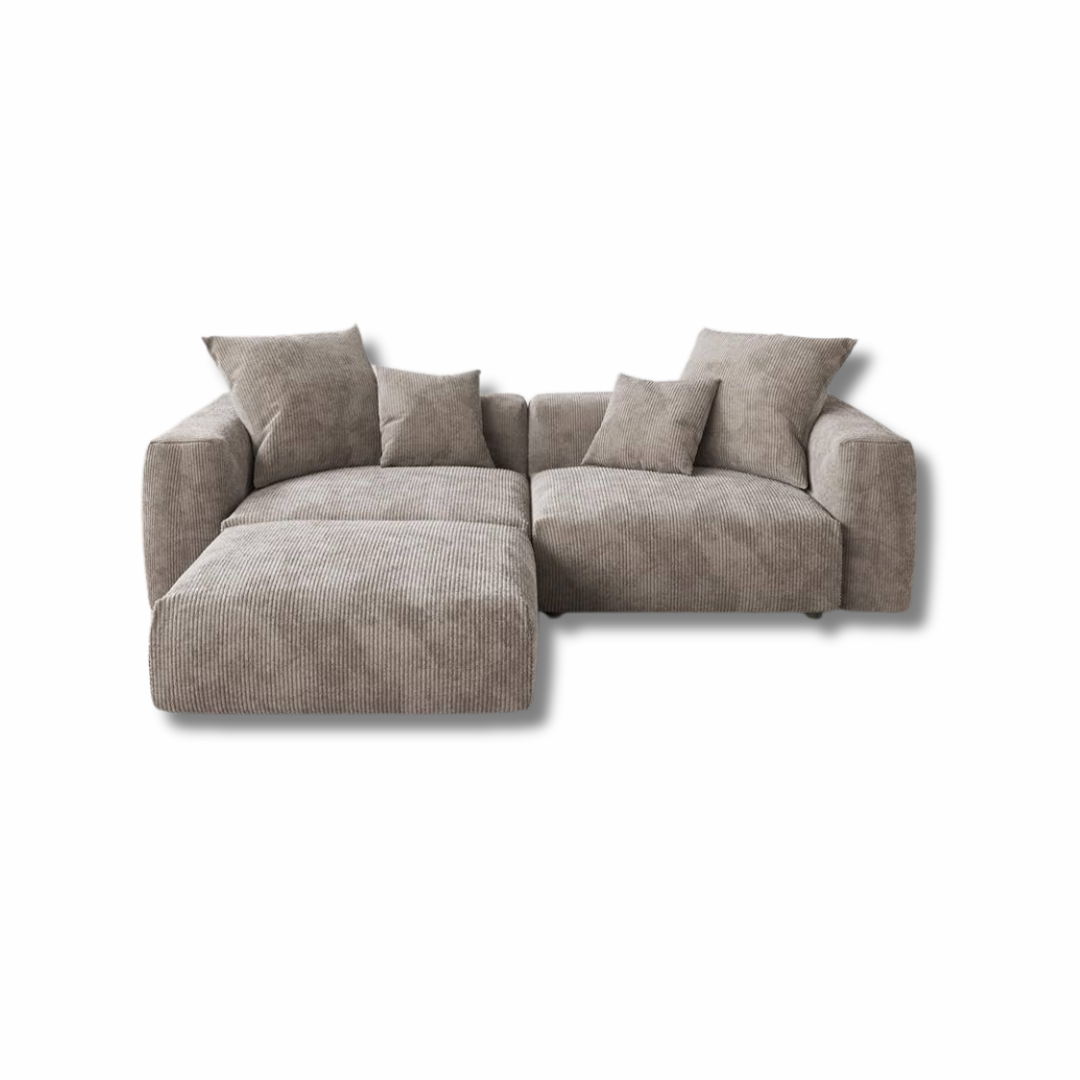 Corduroy L-Shape Sofa